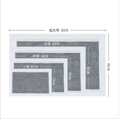 나무 석탄 흡수 애완 동물 소변 패드 개 고양이 동물 일회용 훈련 요양 패드