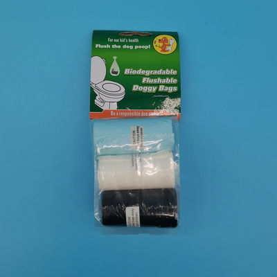 일회용 개 청소 가방 개 쓰레기 가방 OEM 로고 PLA가 있는 개 플라스틱 가방