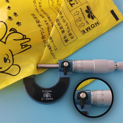 개인 레이블 맞춤형 크기 환경 보호 Ldpe Hdpe 개 쓰레기 가방