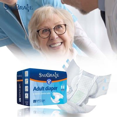 SnuGrace의 두꺼운 복합 베이스 필름으로 성인용 6000ml 흡수 기저귀