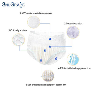 맞춤형 인쇄 디자인 저렴한 가격으로 높은 흡수율을 가진 SAP 기저귀 생산