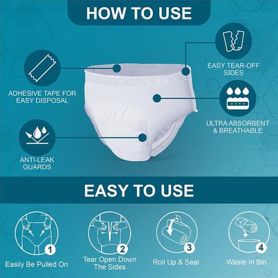 부드럽고 숨쉬는 Nowoven Frabic Top Sheet Adult Pull Up Softball Pants OEM 직결 거래