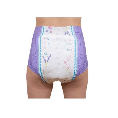 건강 한 일회용 ABDL 성인 기저귀 펄프 펄프 및 귀여운 만화 인쇄 포함