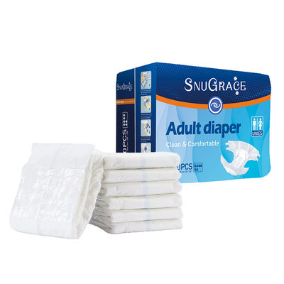 노인용 부드러운 Nowoven Frabic Top Sheet 조정 가능한 성인 기저귀 대량