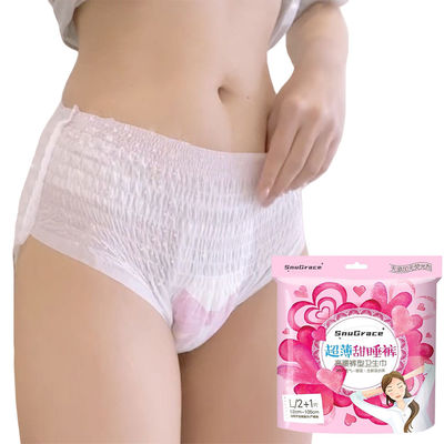여성용 목재 월경 속옷 수퍼 흡수성 월경 위생 냅킨 팬티